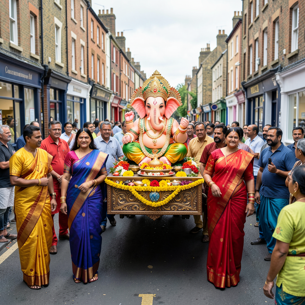 Coventry Hindu community celebrates Ganesh Puja with Lower Ford Street procession